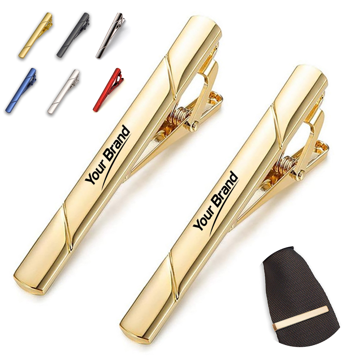 Metal Tie Bar Clip Mens Business Suit Accessory