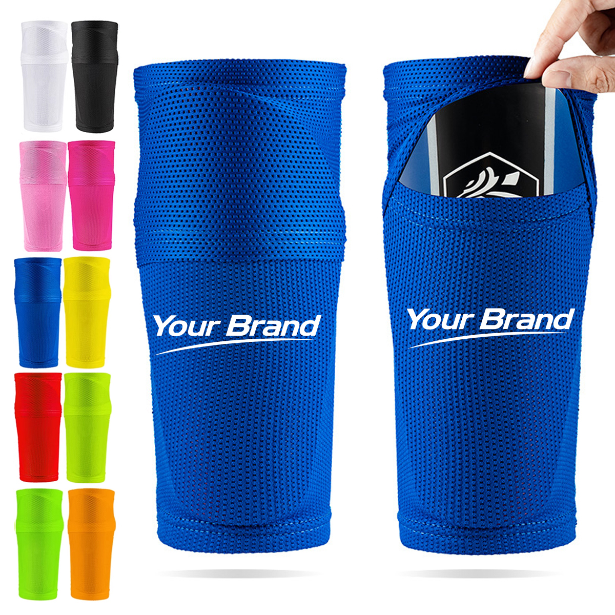 Breathable Soccer Guard Pocket Sleeves Holder Leg Support
