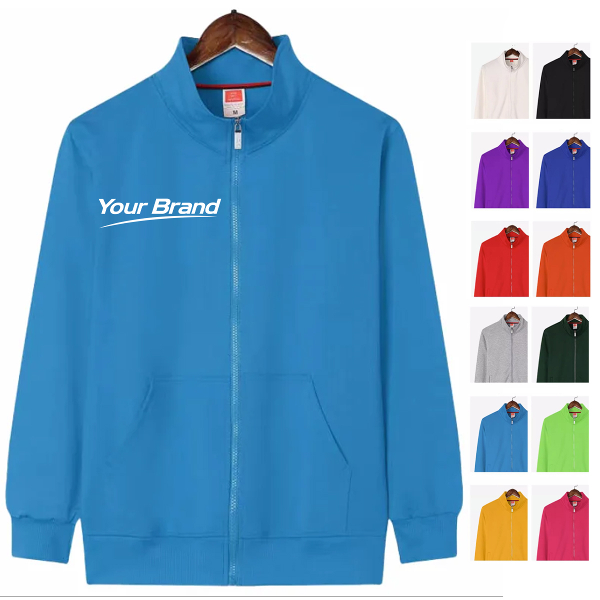 Classic Stand Collar Lightweight Track Jacket Uniform