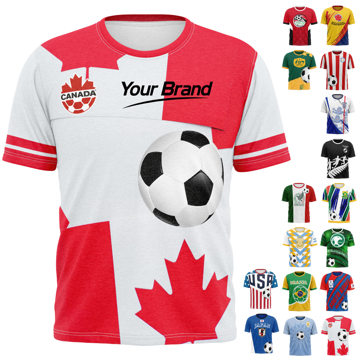 Custom Sublimated Performance Soccer World Cup Jersey