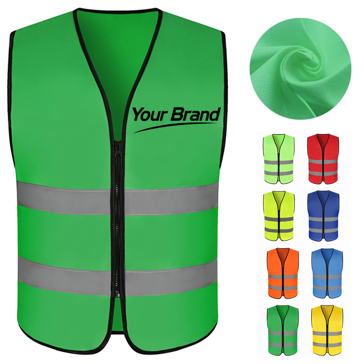 Hi-Vis Custom High Visibility Reflective Safety Vest