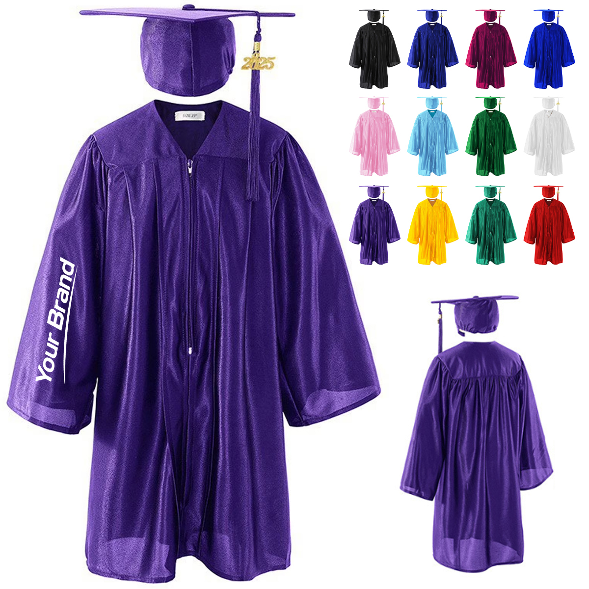 Preschool Knitted Academic Graduation Gown and Cap Set