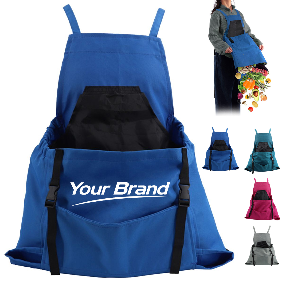 Durable Heavy Duty Canvas Harvesting Picking Apron
