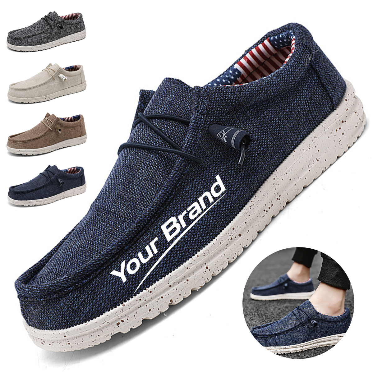 Ultra-Lightweight Breathable Canvas Casual Loafers