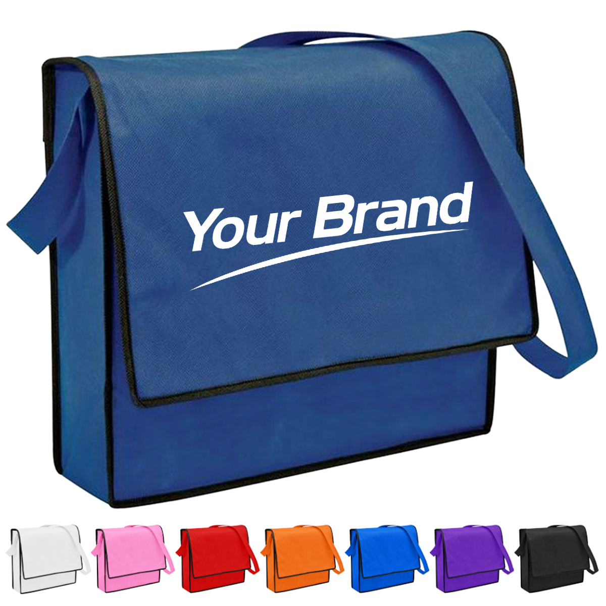 Non Woven Messenger Bag with Flap and Shoulder Strap