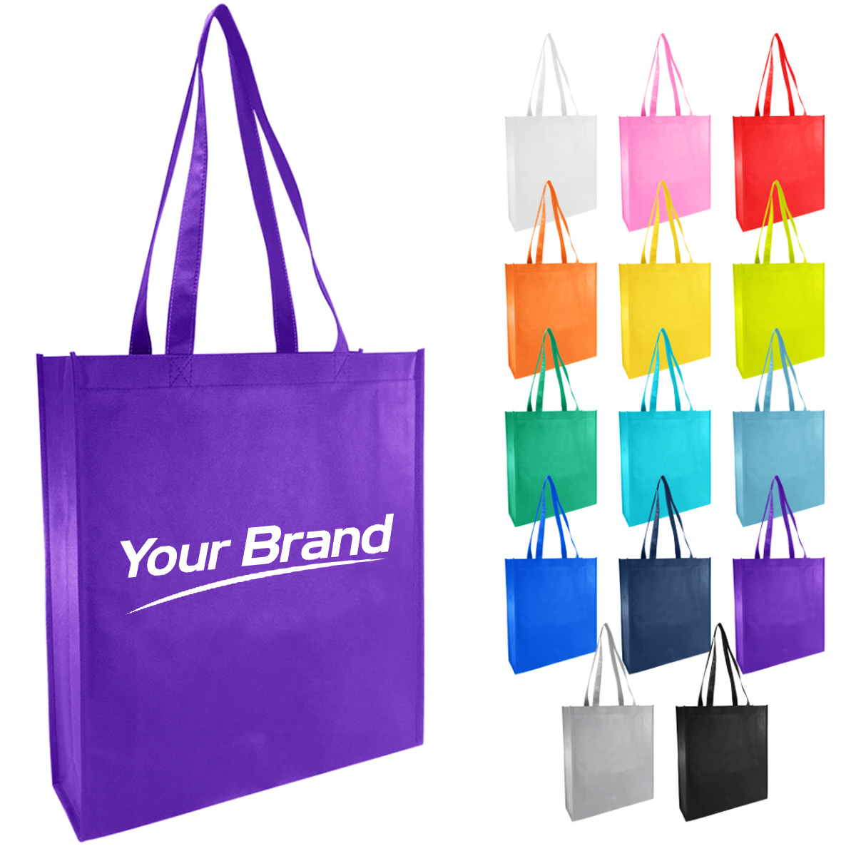 Non Woven Shopping Tote Bag with Long Handles