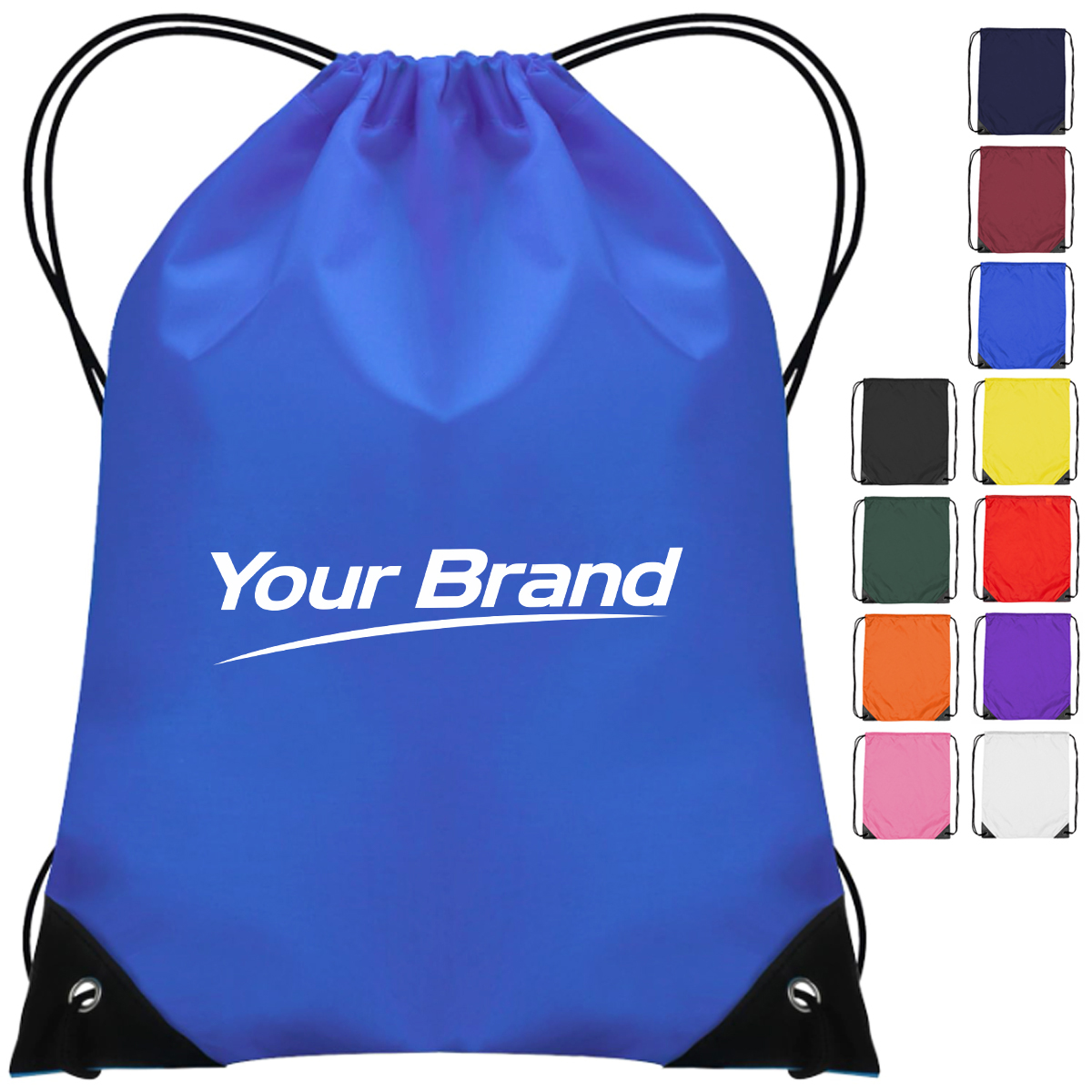 Nylon Drawstring Backpack with Custom Logo