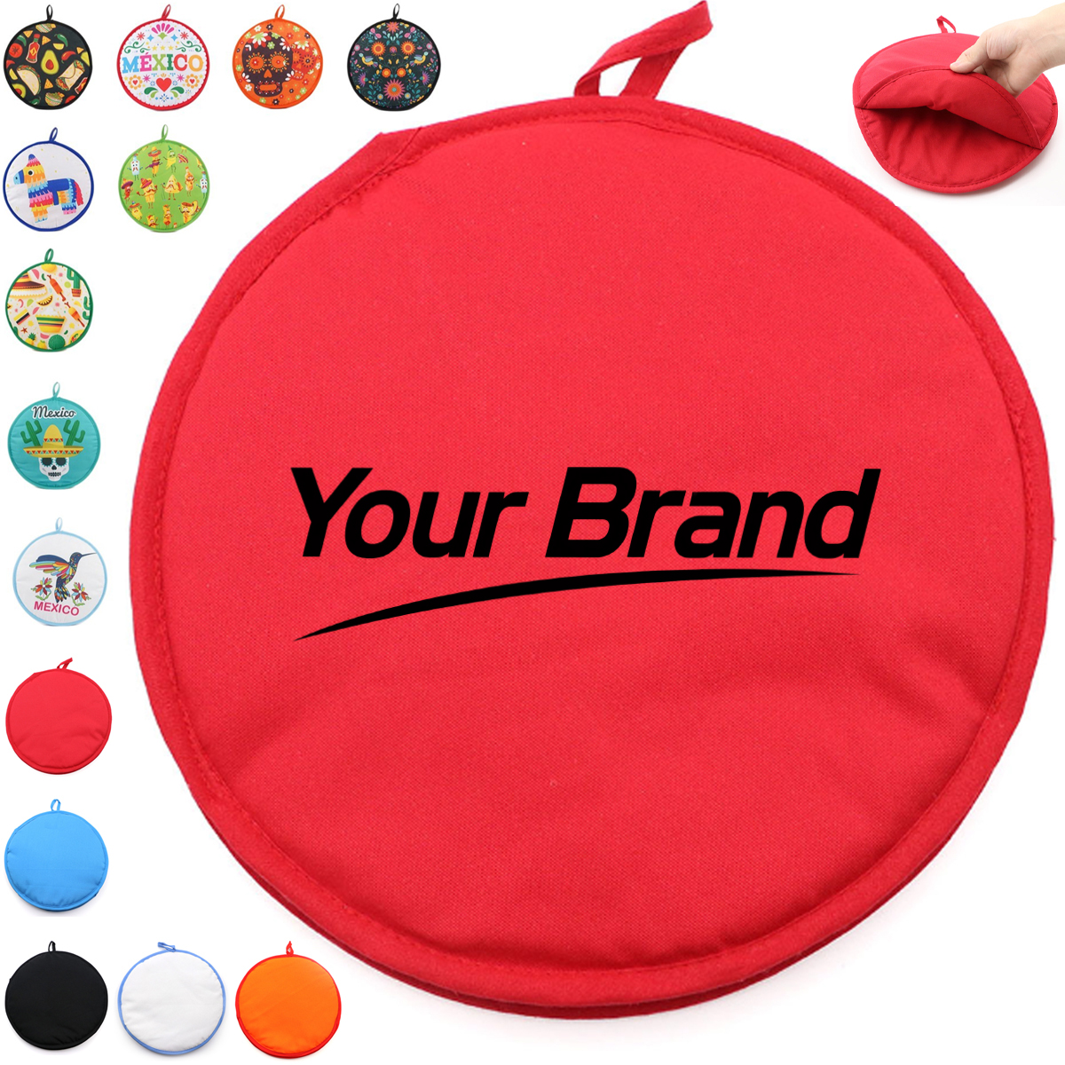 Round Insulated Bread Pouch Bag for Food Storage