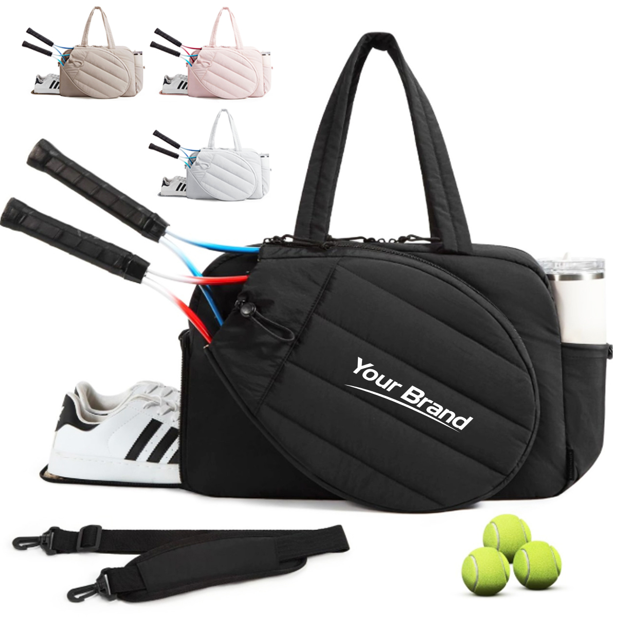 Professional Tennis Bag with Racket and Shoe Compartment