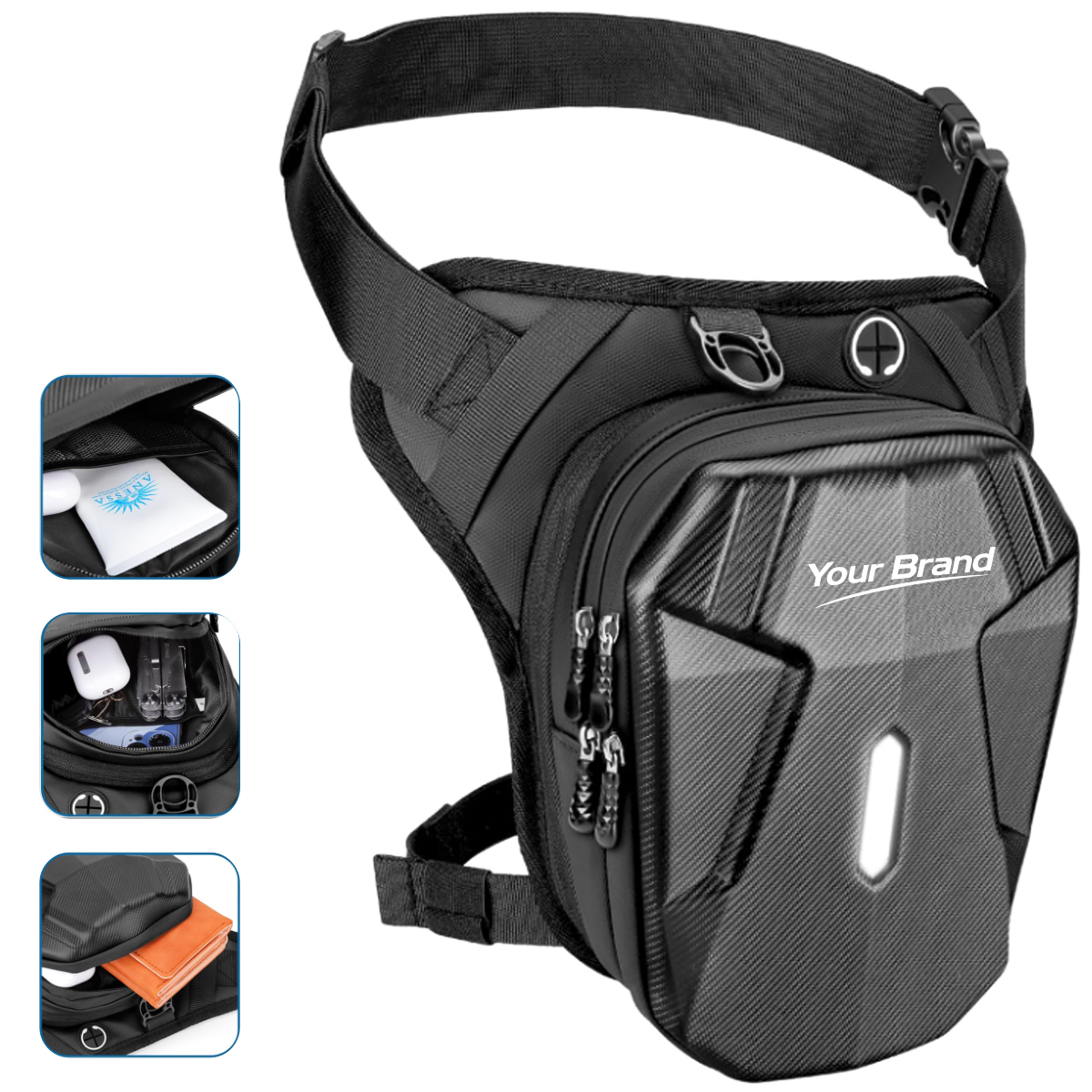 Anti Theft Hard Shell Crossbody Sling Bag with USB Port