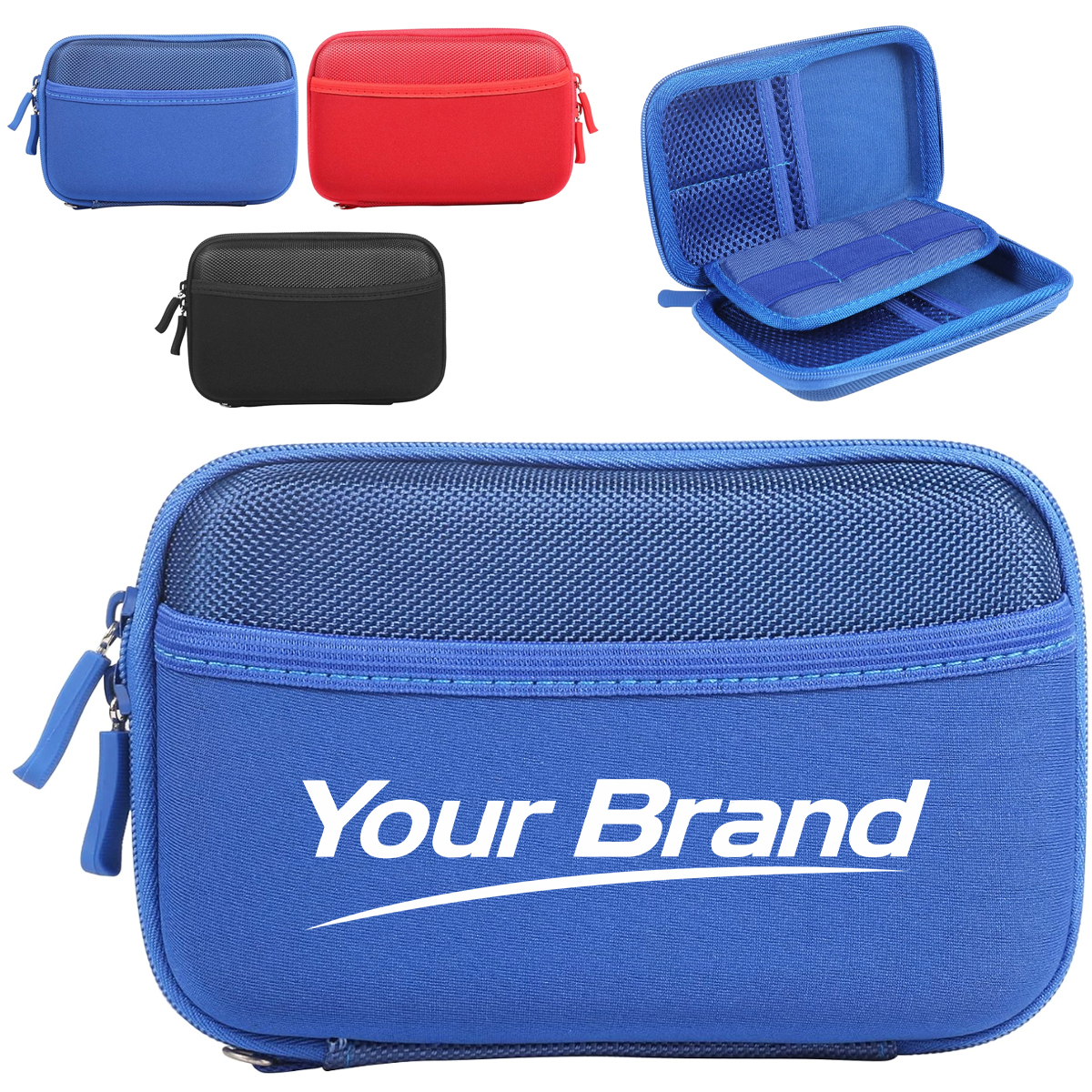 Portable EVA Hard Drive Storage Case Organizer