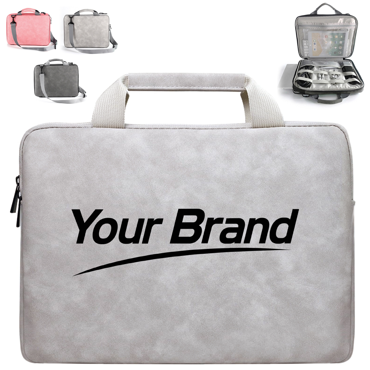 Oxford Fabric Laptop Bag with Handle and Shoulder Strap