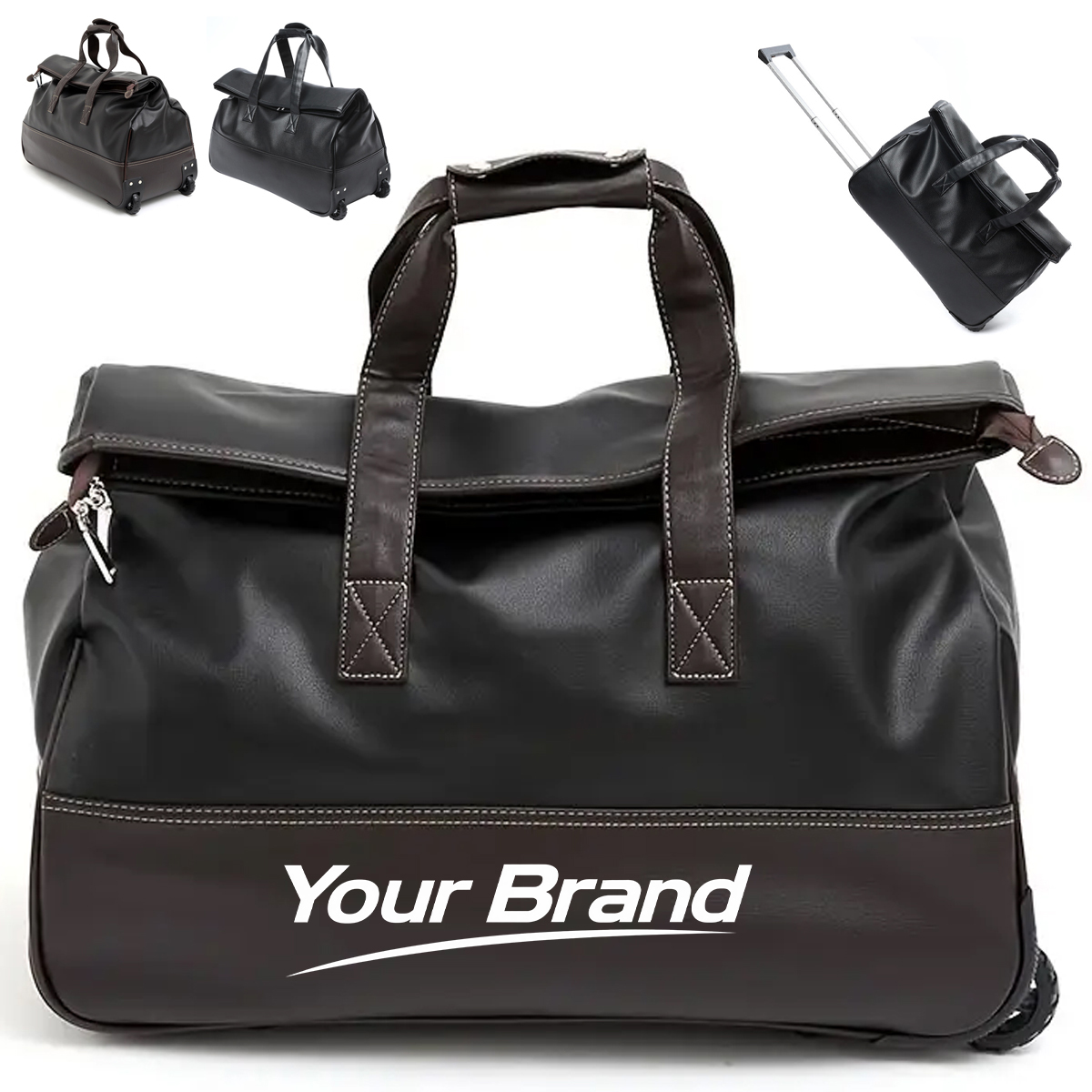 20 Inch Foldable Rolling Travel Duffel Bag with Handle