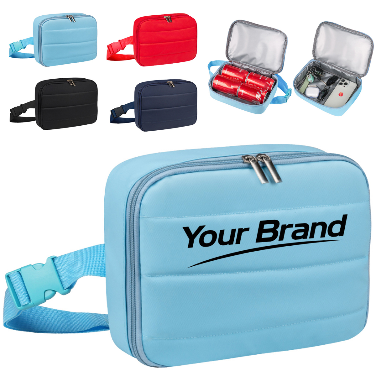 Portable Cooler Belt Bag for 4 Cans