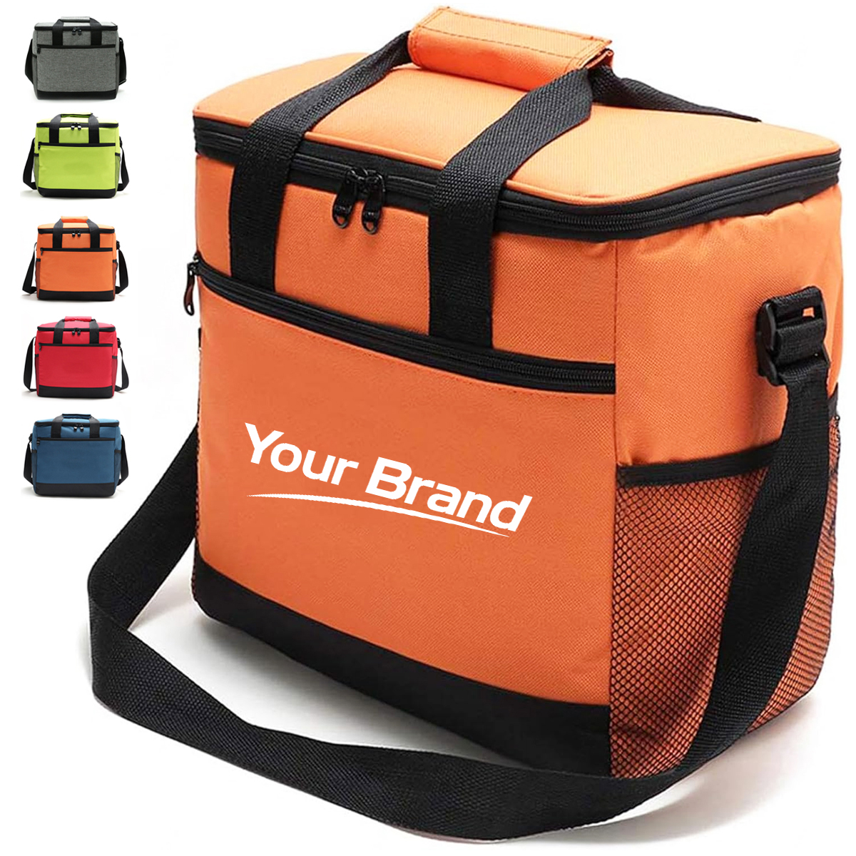 Multi-Purpose Green Shoulder Bag with Adjustable Strap