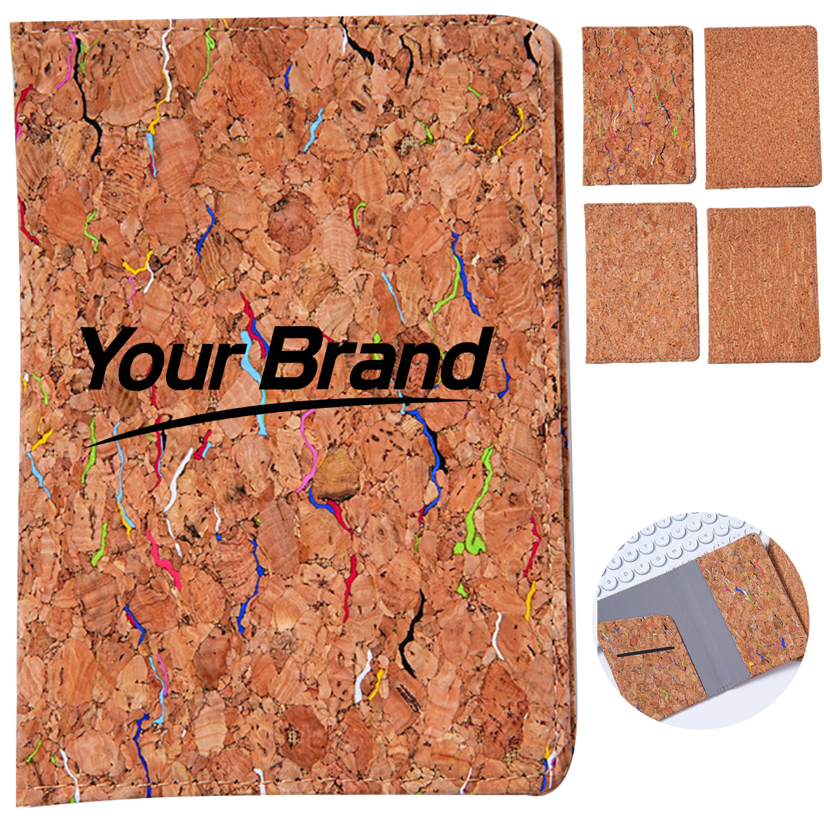 Eco-Friendly Natural Cork Passport Holder Travel Wallet