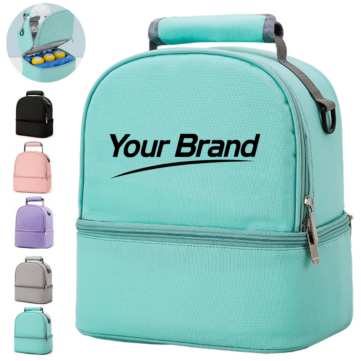 Insulated Breast Milk Storage Cooler Backpack With Strap