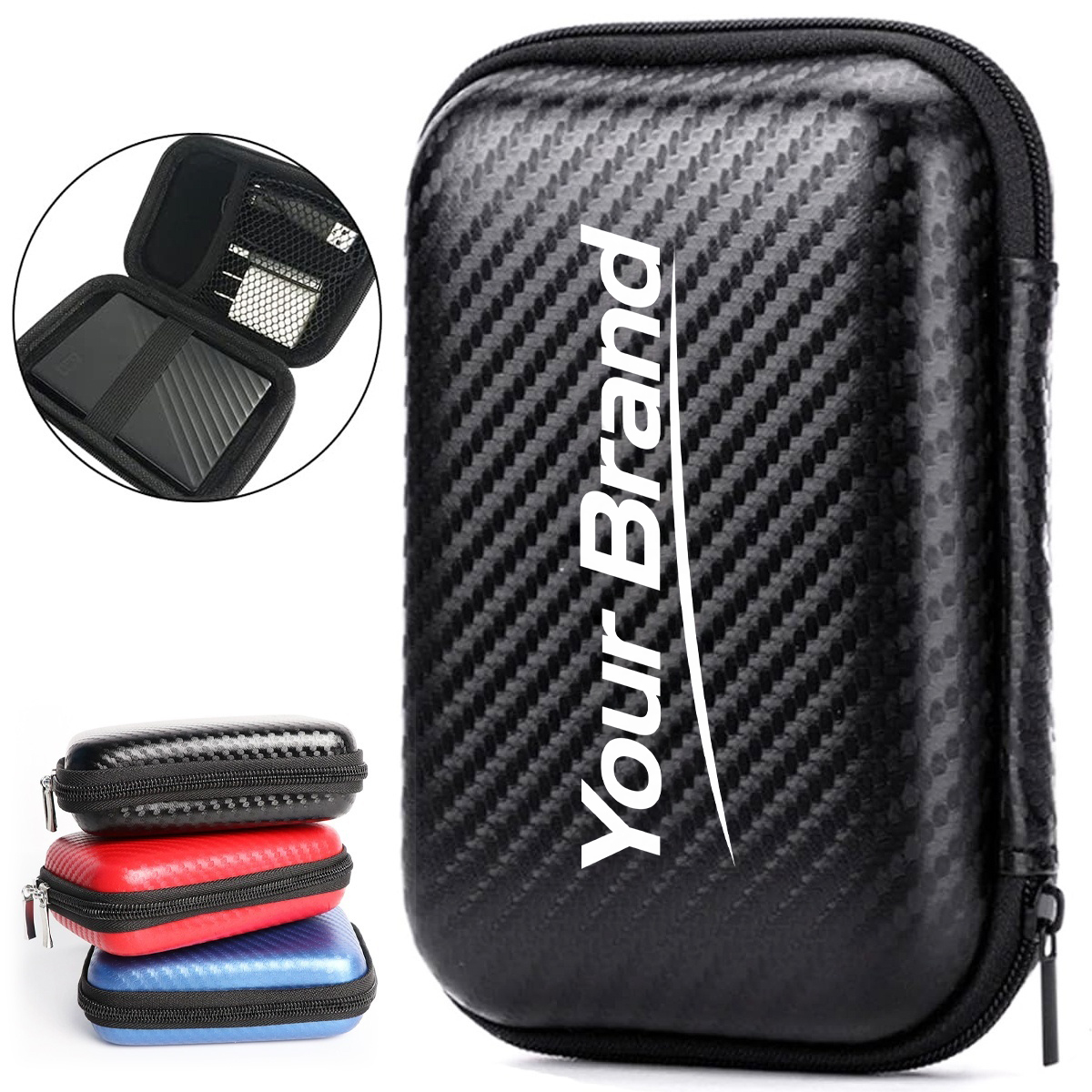 Texture EVA Hard Drive & Tech Accessory Organizer Case
