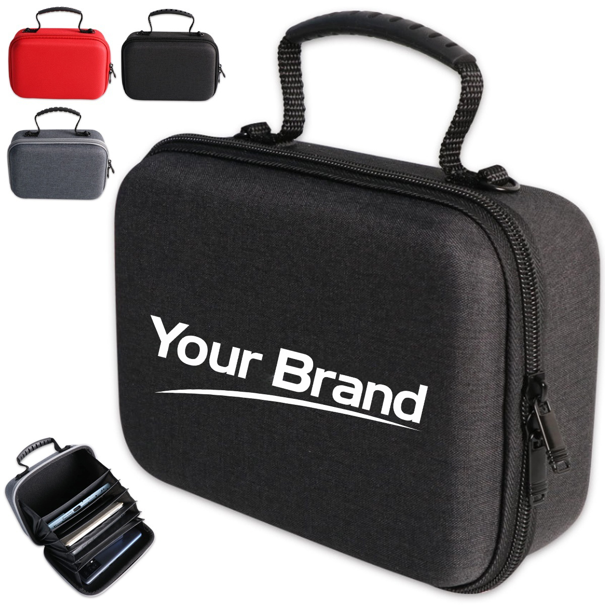 Portable Digital Accessory Organizer Bag With 7 Card Slots
