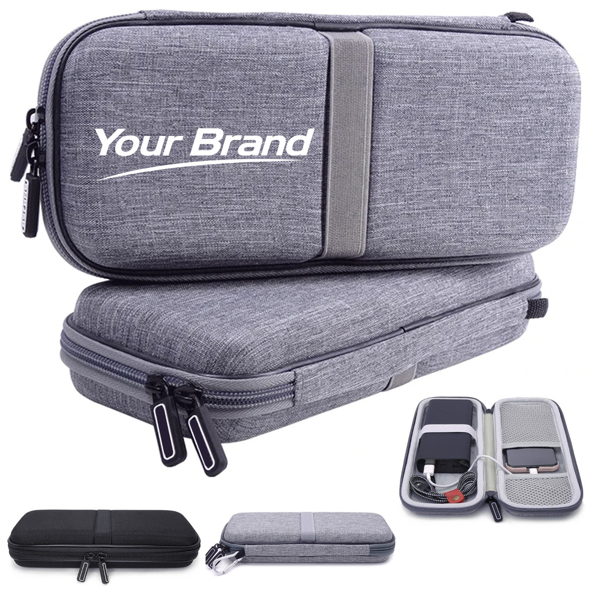 Shockproof Hard Shell EVA Tech Accessory Travel Case