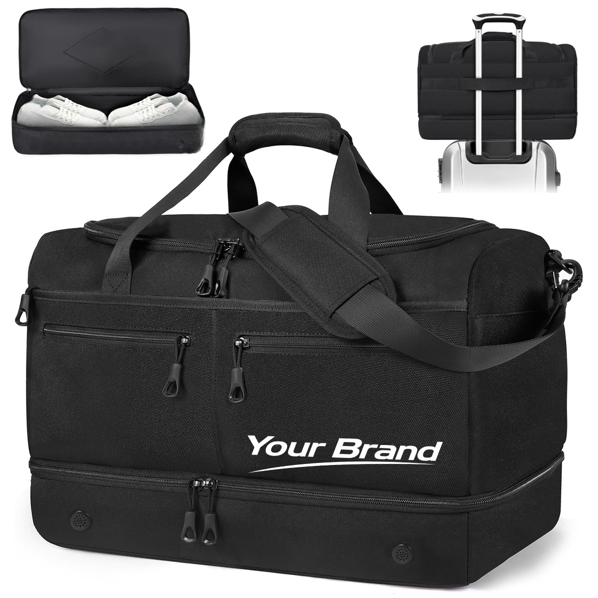Waterproof Dry Wet Separation Gym Weekender Duffel Bag