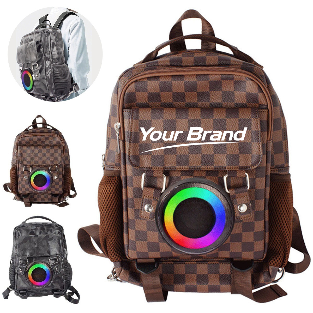 Solar Charging Bluetooth Speaker Waist Pack