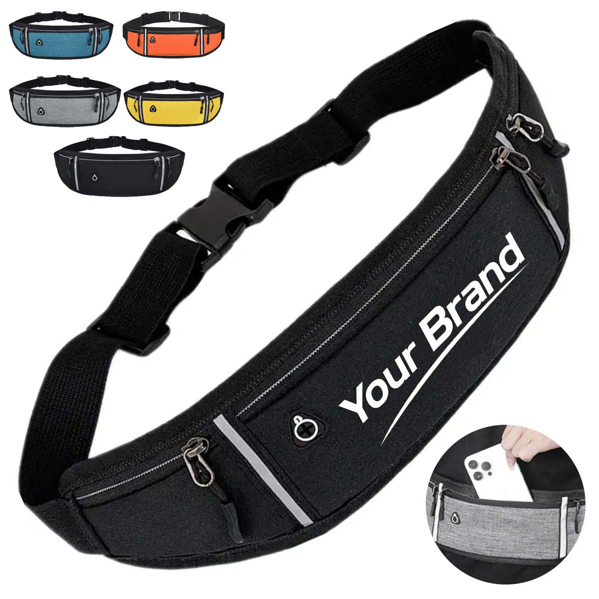 Outdoor Water Resistant Oxford Sport Waist Bag Fanny Pack