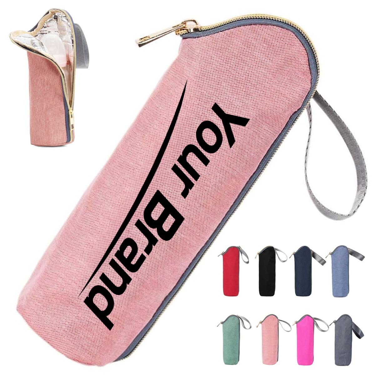 Portable Insulated Stroller Hanging Baby Bottle Warmer Bag