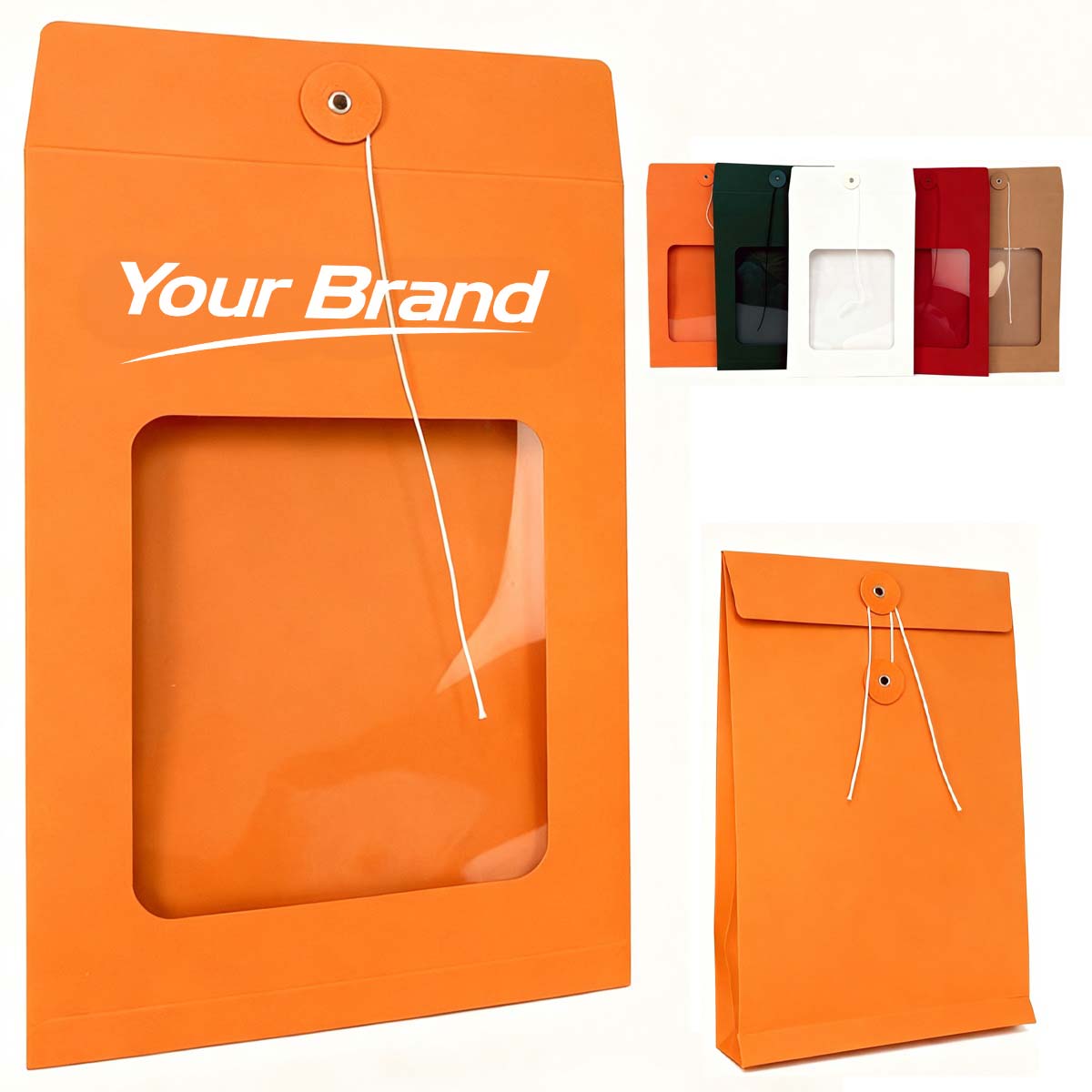 Premium Windowed Kraft Paper Gift Tote Bag