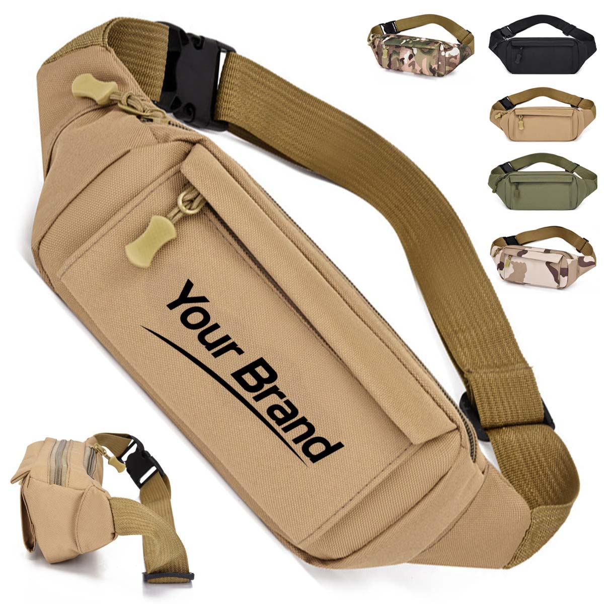 Durable Oxford Cloth Construction Work Waist Bag Fanny Pack