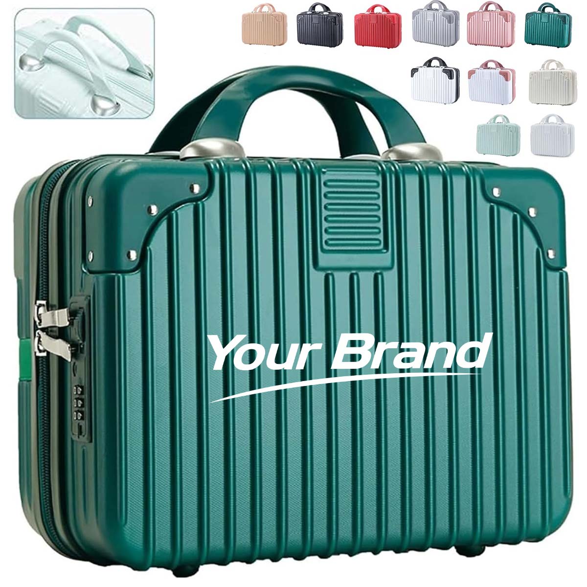 Portable Hard Shell Cosmetic Mini Suitcase Luggage Case