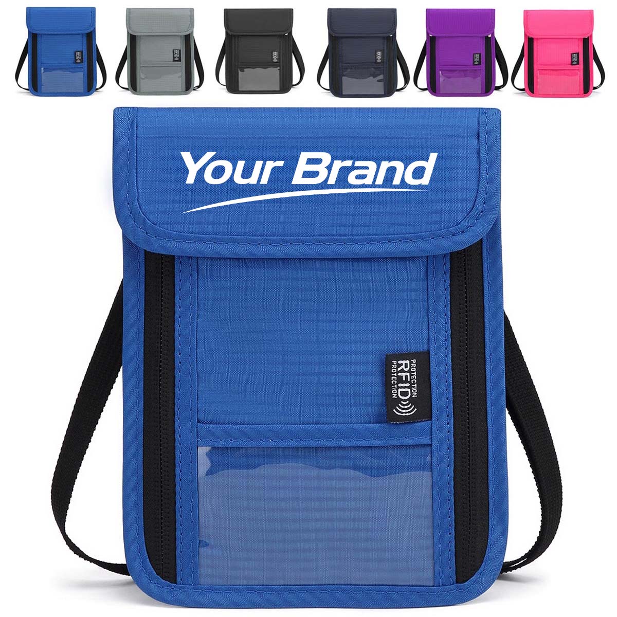 Anti-Theft Oxford Travel Passport Neck Pouch & Chest Bag