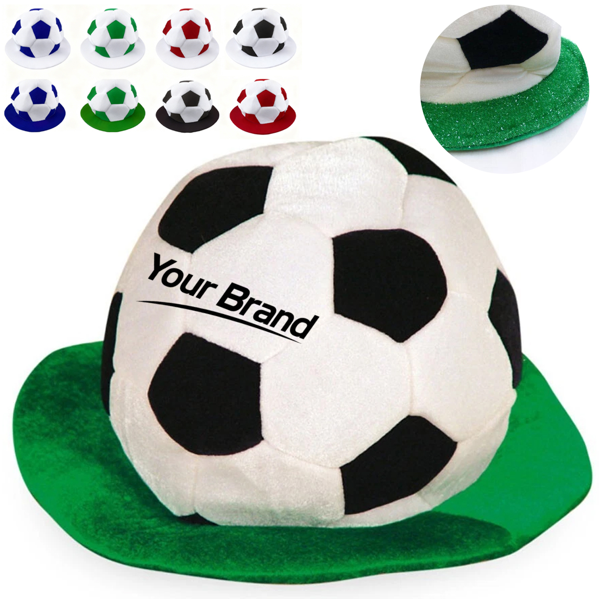 Plush Soccer Ball Party Costume Hat