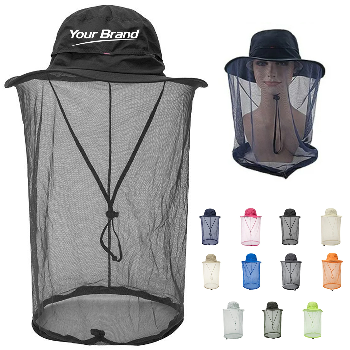 Outdoor Mosquito Net Fishing Safari Sun Hat