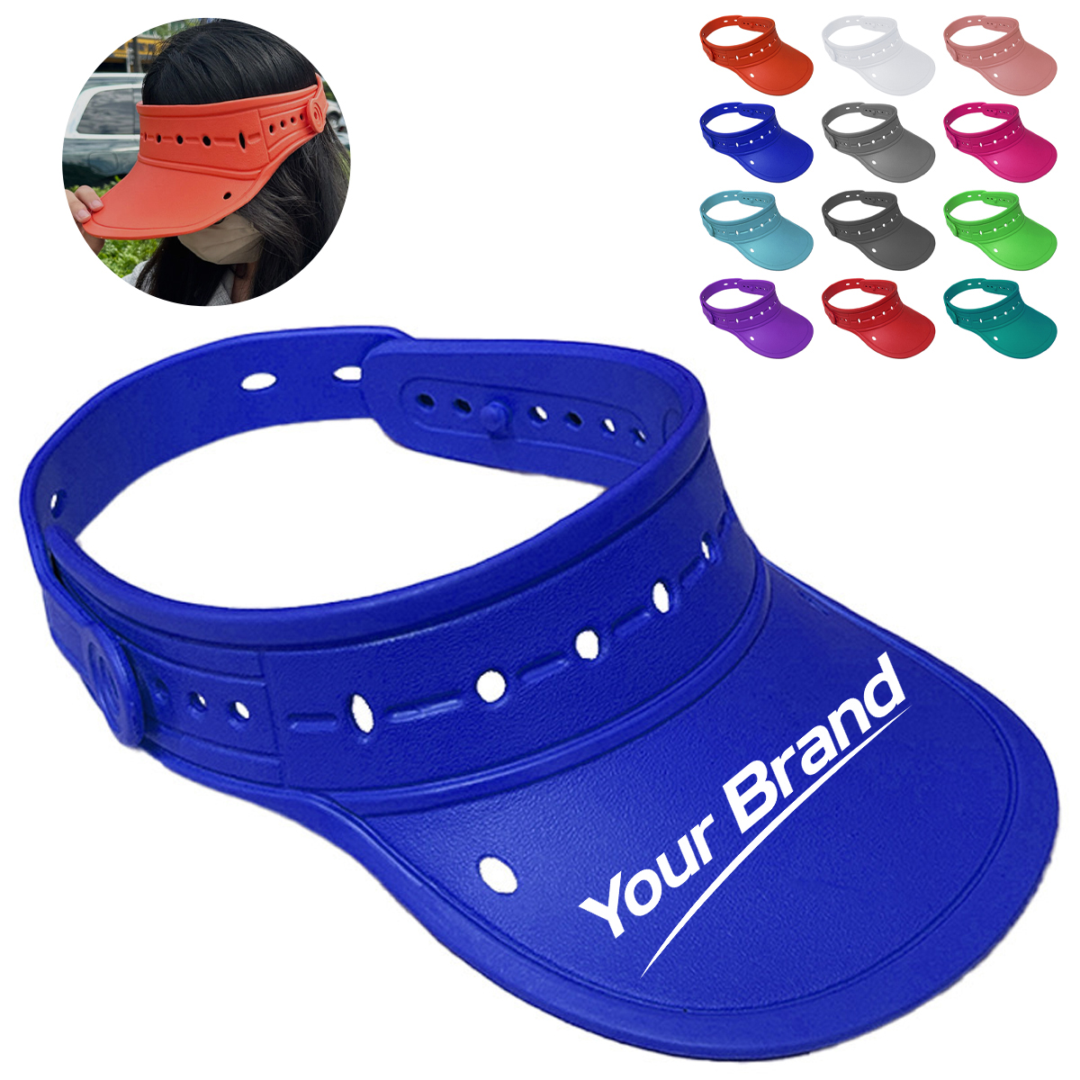 Adjustable Lightweight Sun Visor Hat For Outdoor Sports