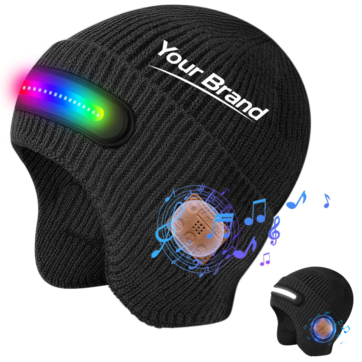 Bluetooth LED Music Beanie Hat Wireless Winter Cap