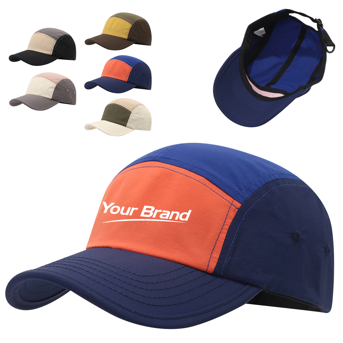Two Tone Sport Adjustable Baseball Cap For Outdoor Activitie
