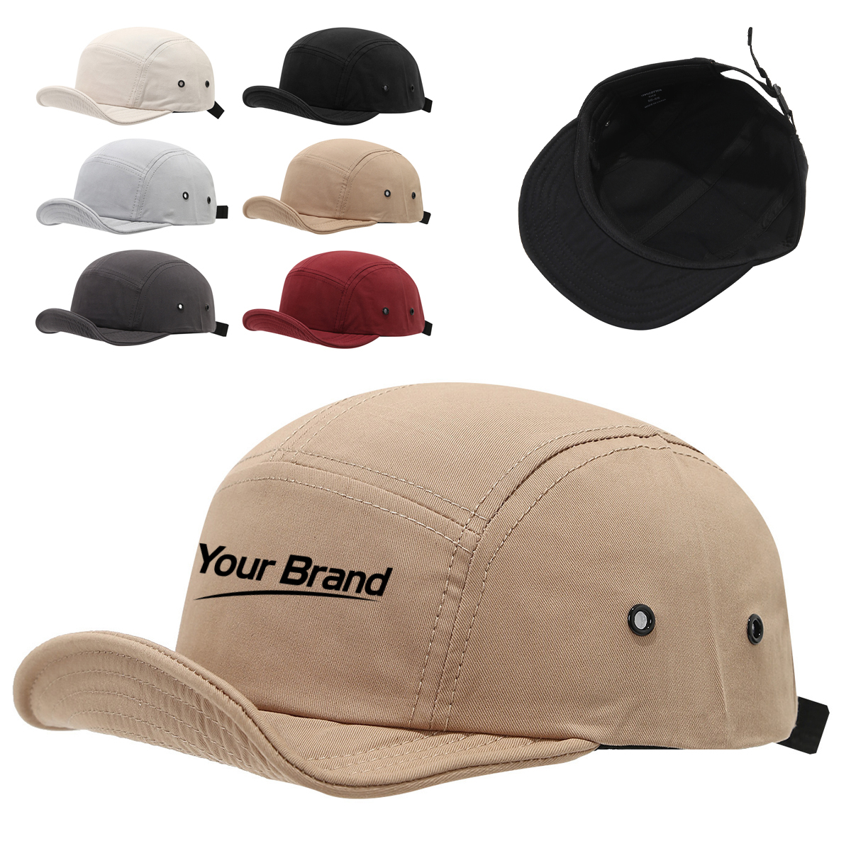 Solid Sport Adjustable Baseball Cap For Outdoor Activities