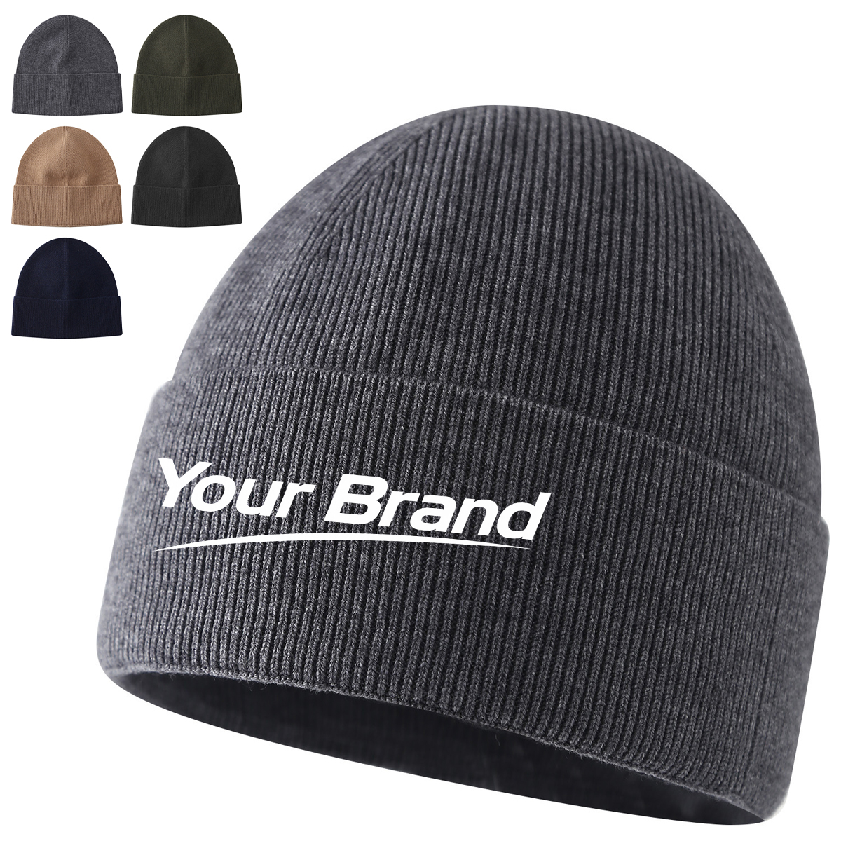 Classic Knit Beanie Hat For Winter Outdoor Wear Adults