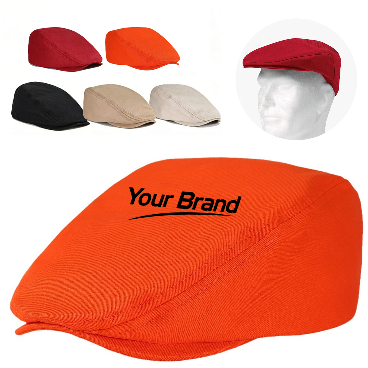 Classic Flat Cap Adjustable Ivy Hat Stylish Men Women Casual