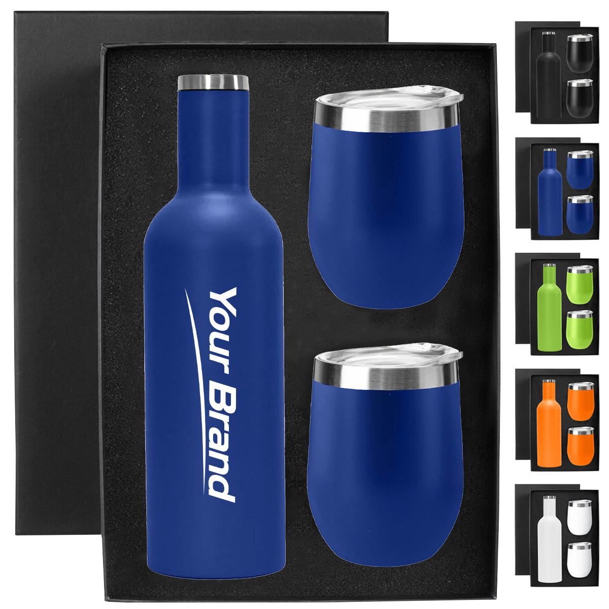 Insulated Bottle and Tumbler Gift Set with Box