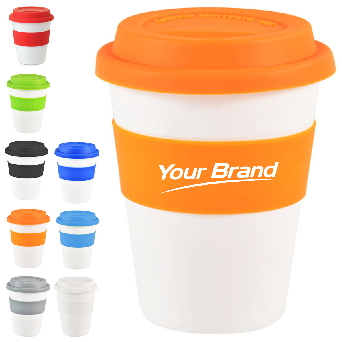 12 oz. PP and Silicone Reusable Travel Cup