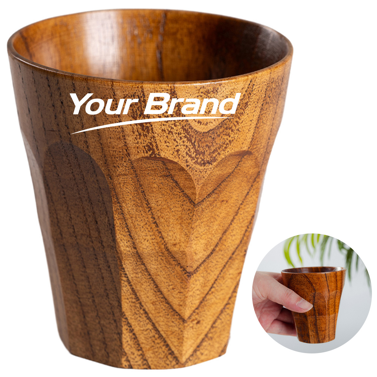 3 oz. Natural Wooden Cup for Tea or Espresso