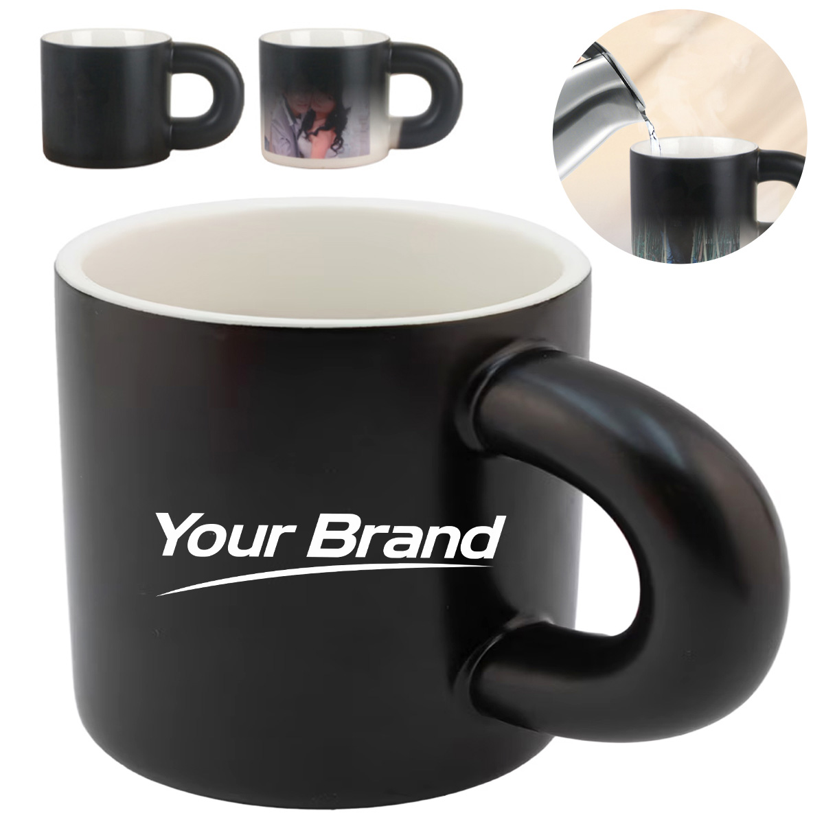 11 oz. Color Changing Ceramic Mug for Custom Logo or Photo