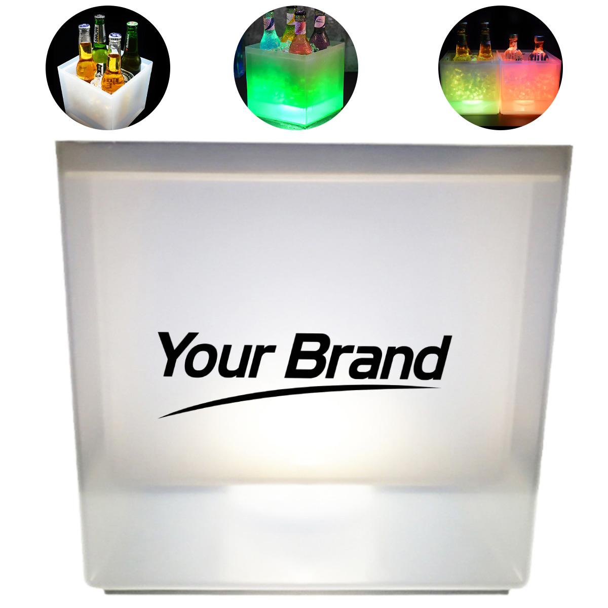 3.5L LED Light-Up Ice Bucket for Party and Bar