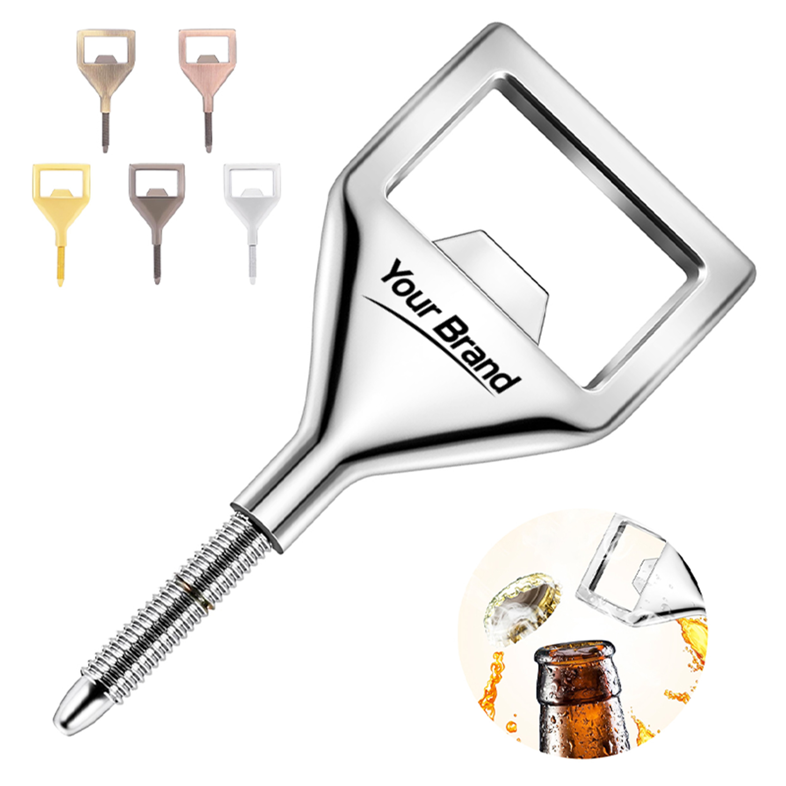Custom Metal Screw Bottle Opener Head