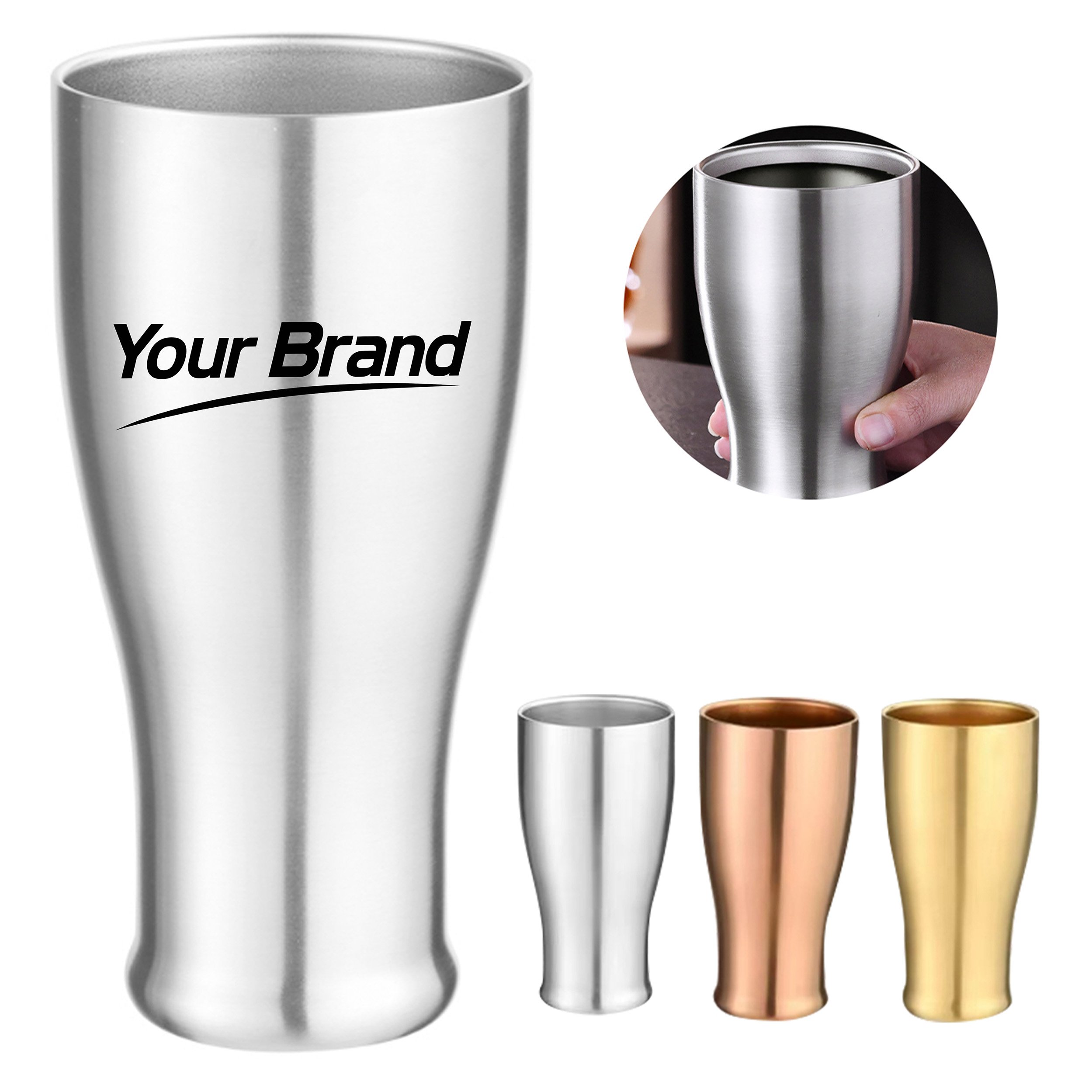 Stainless Steel Tumbler Cup Durable Drinkware for Travel