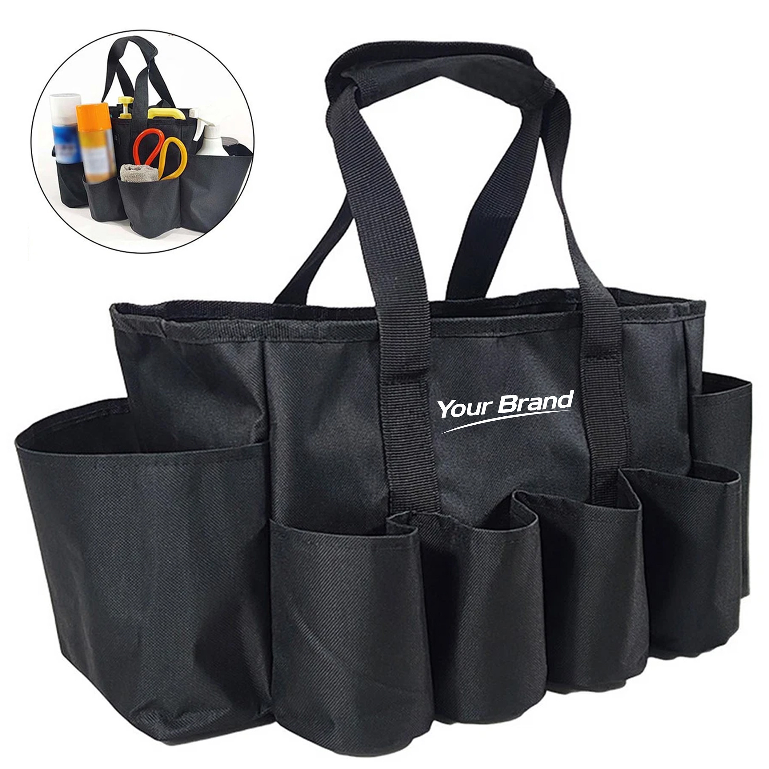 Heavy Duty Multi Pocket Utility Tote Organizer Bag Carry