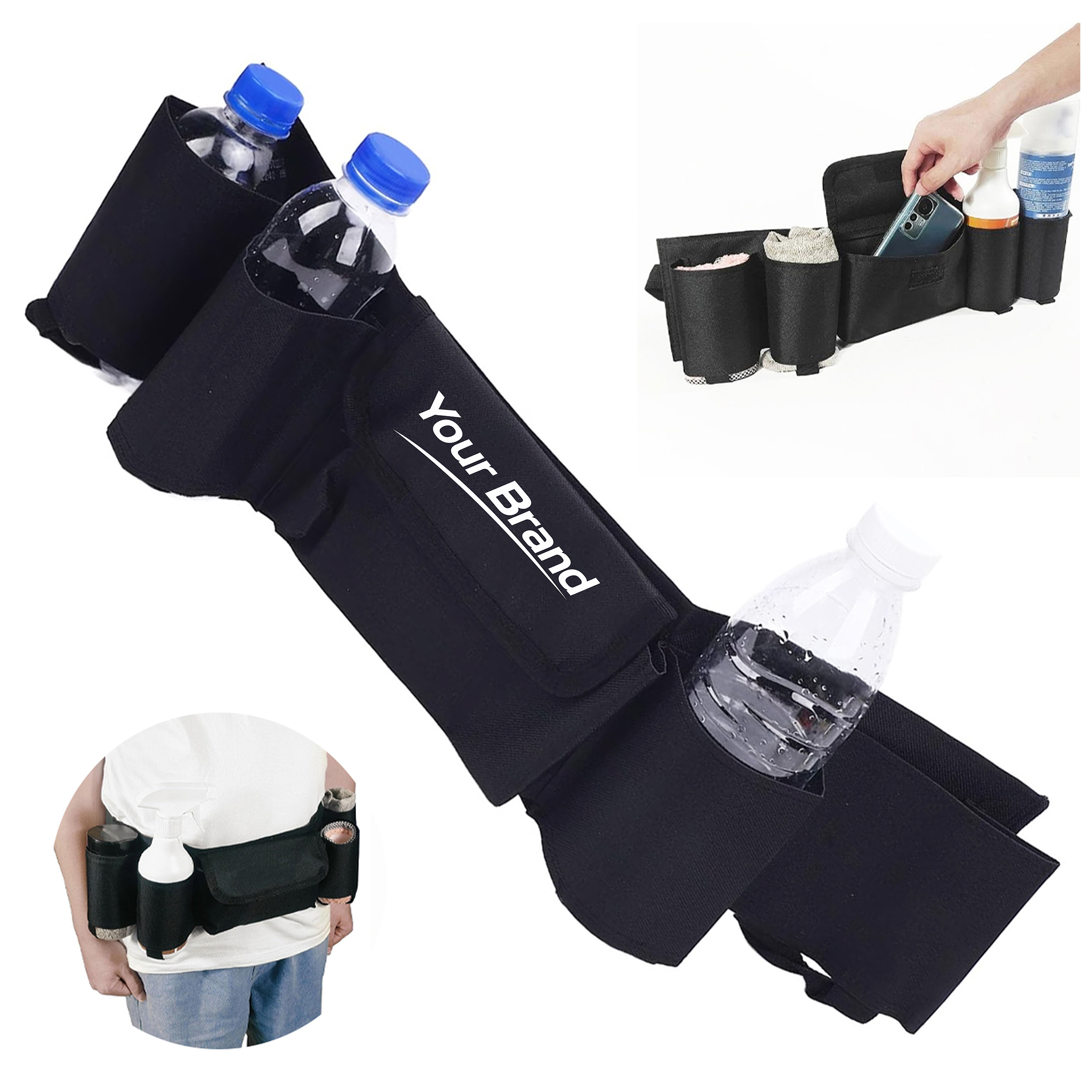 Multi Pocket Utility Cleaning Belt Organizer Carry Pouch