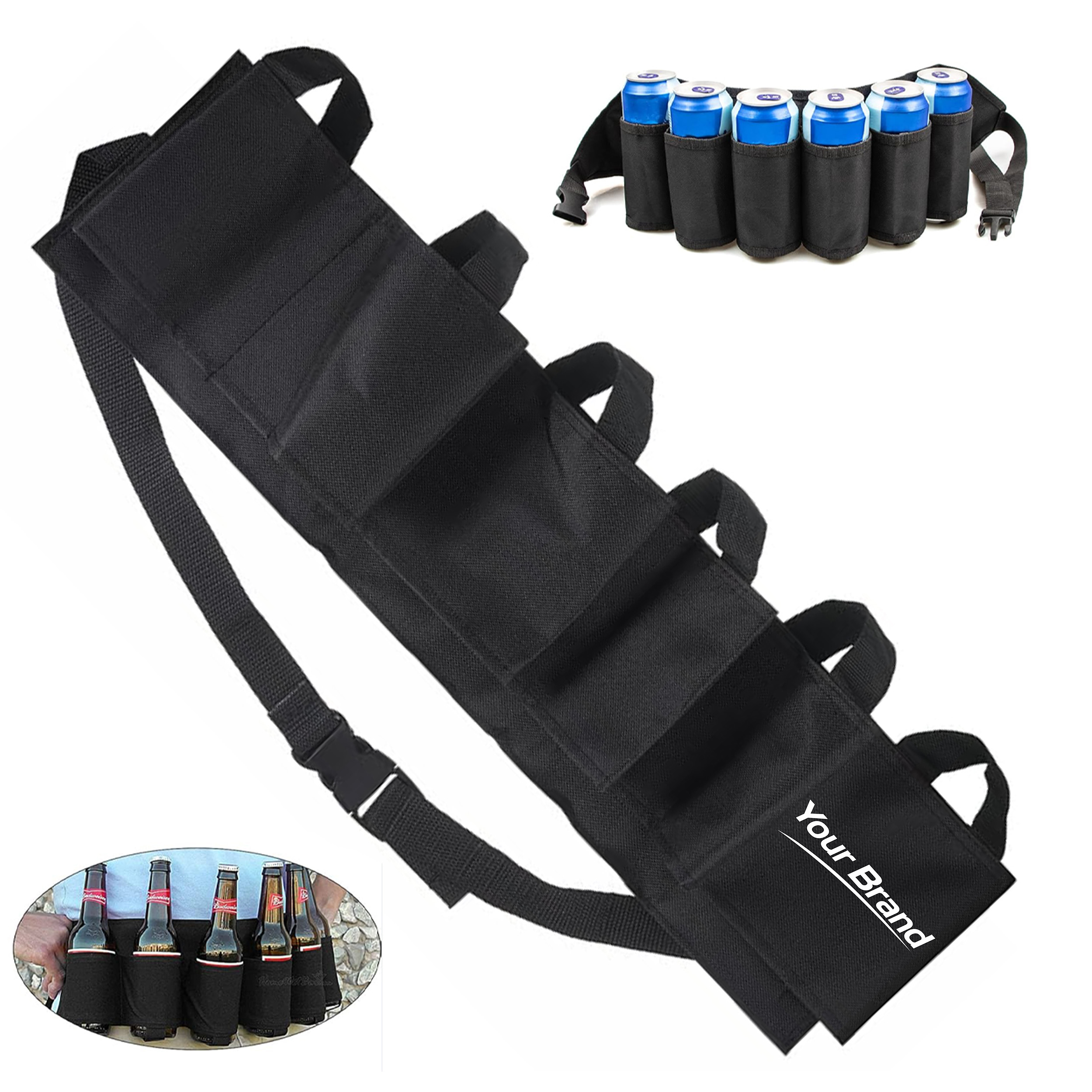 Multi Pocket Can Holder Utility Belt for Outdoor Events